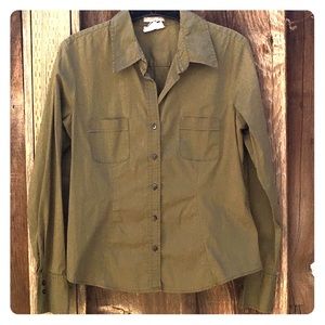 Old Navy stretch button down blouse size medium